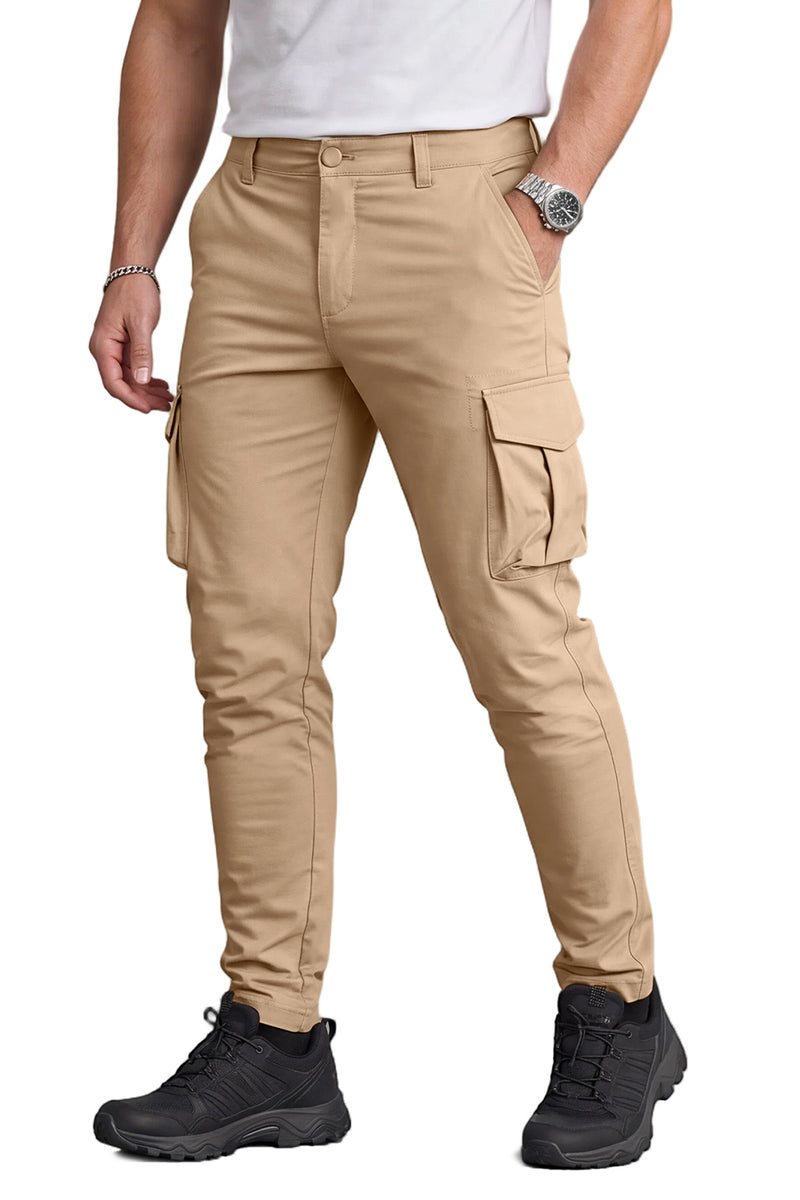Schmale, klar geschnittene Cargohose für Herren