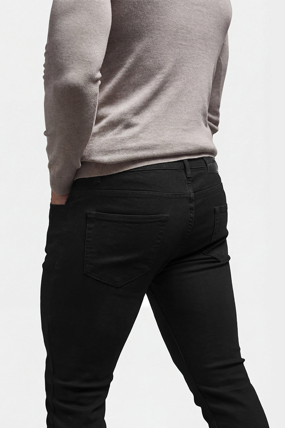 Men's Black Stretch Jean - Ripped