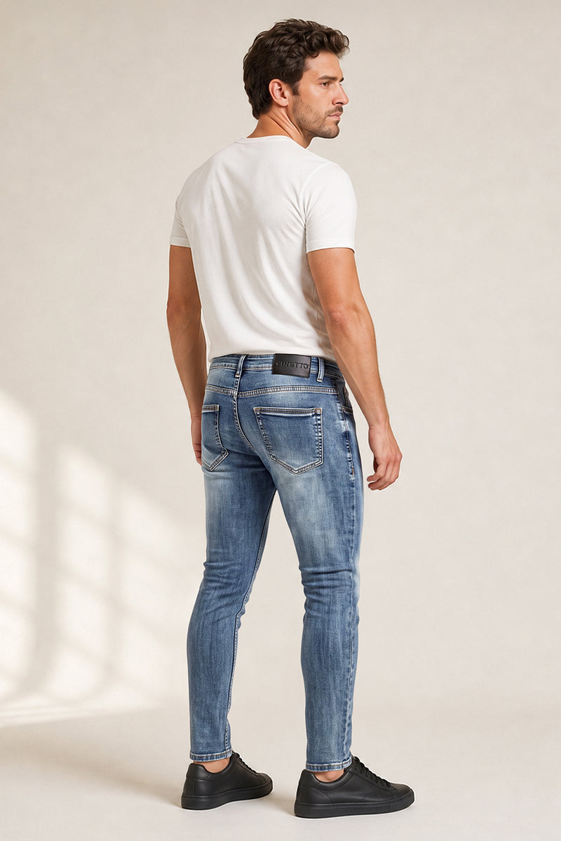 Men's Stretch Skinny Jean - Dark Blue