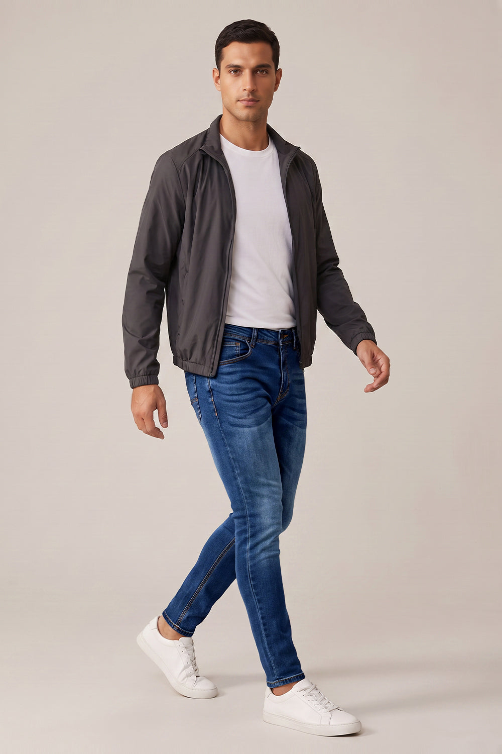 Dunkelblaue Sculpt-Skinny-Jeans für Herren