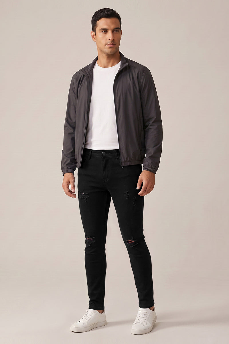 Men's Black Stretch Sculpt Skinny Jean - Ripped