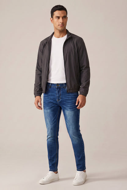 Dunkelblaue Sculpt-Skinny-Jeans für Herren