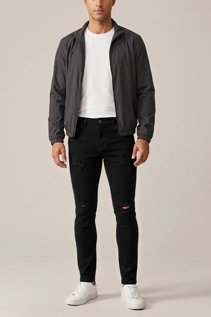 Gingtto Jeans déchirés pour homme