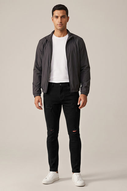 Gingtto Jeans déchirés pour homme