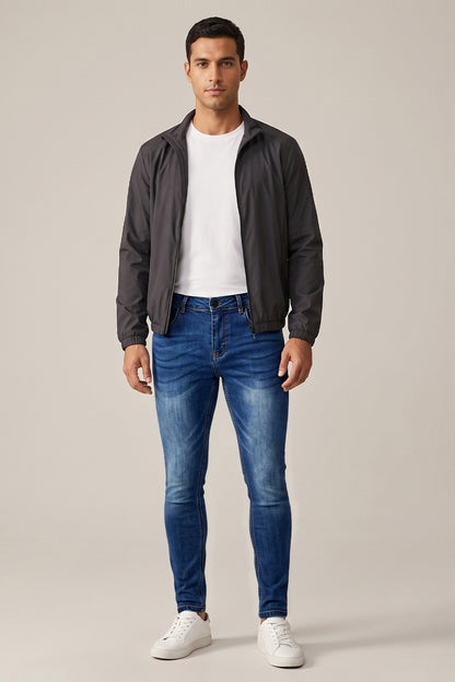 Dunkelblaue Sculpt-Skinny-Jeans für Herren