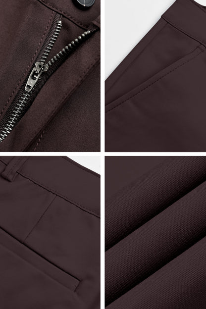 Men's Relaxed Fit Dress Pant - Brown