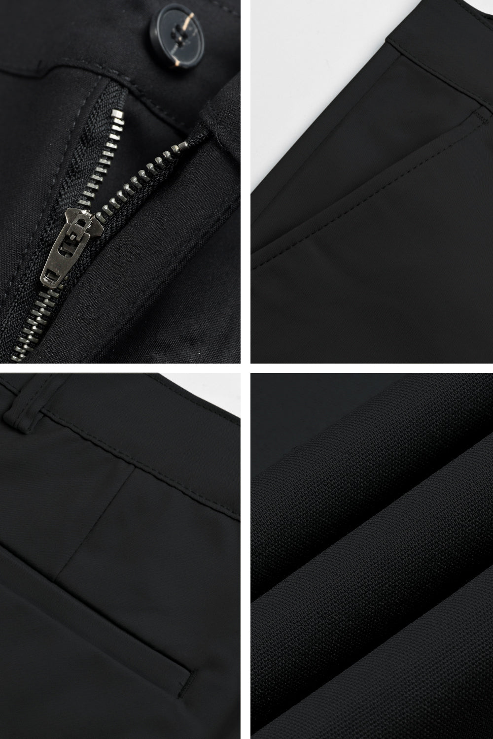 Men's Relaxed Fit Dress Pant - Black