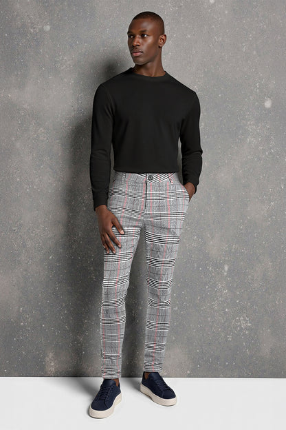 GINGTTO Chinos elásticos ajustados para hombre