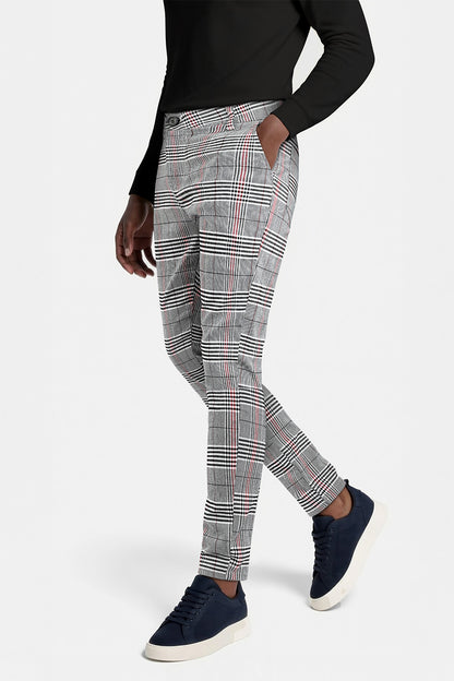 GINGTTO Chinos elásticos ajustados para hombre