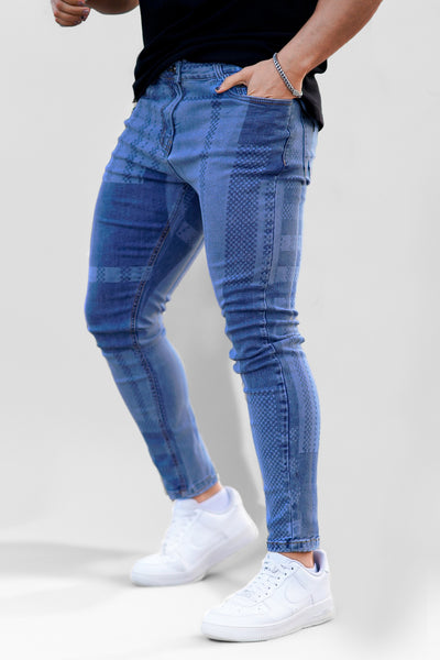 Gingtto Men s Pinstripe Skinny Jeans For Sale GINGTTO