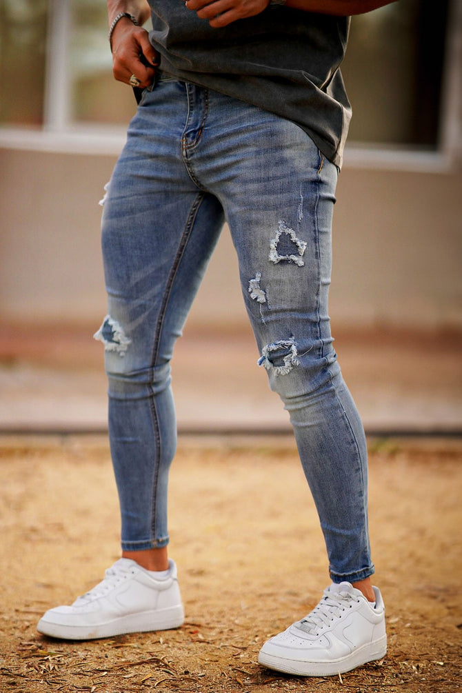 Best Men's Ripped Skinny Jeans | Trendy & Stylish – GINGTTO
