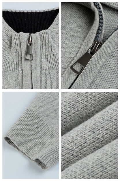 Men's Sweater Coat - Grey