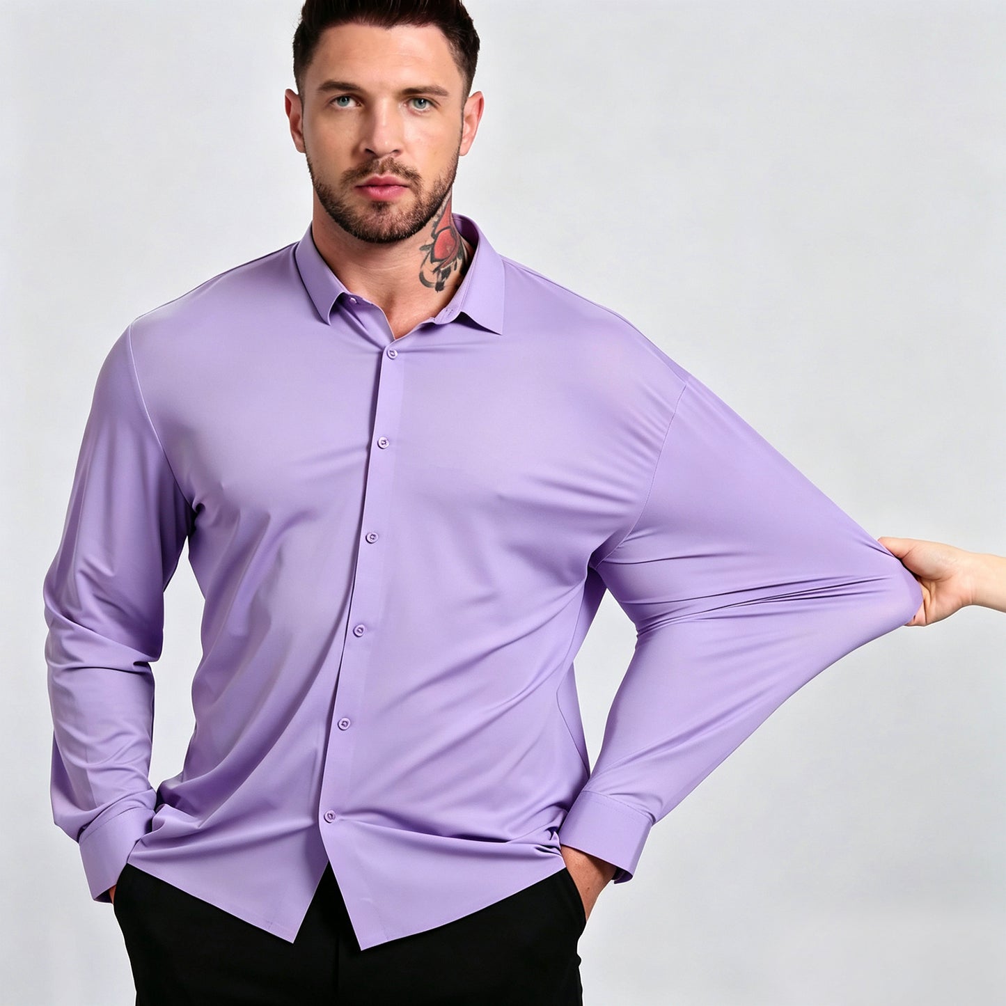 Men's Seamless Stretch Dress Shirt