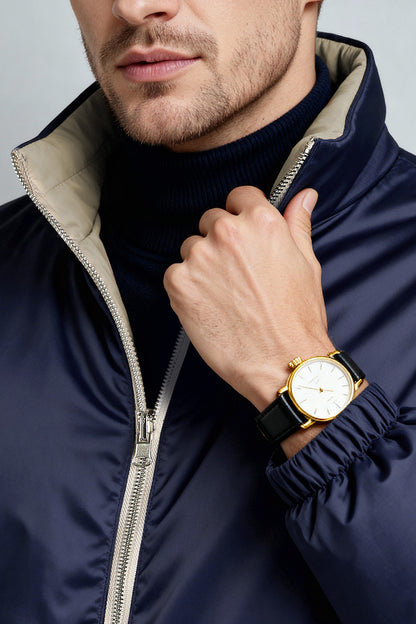 Men's Reversible Coat - Blue