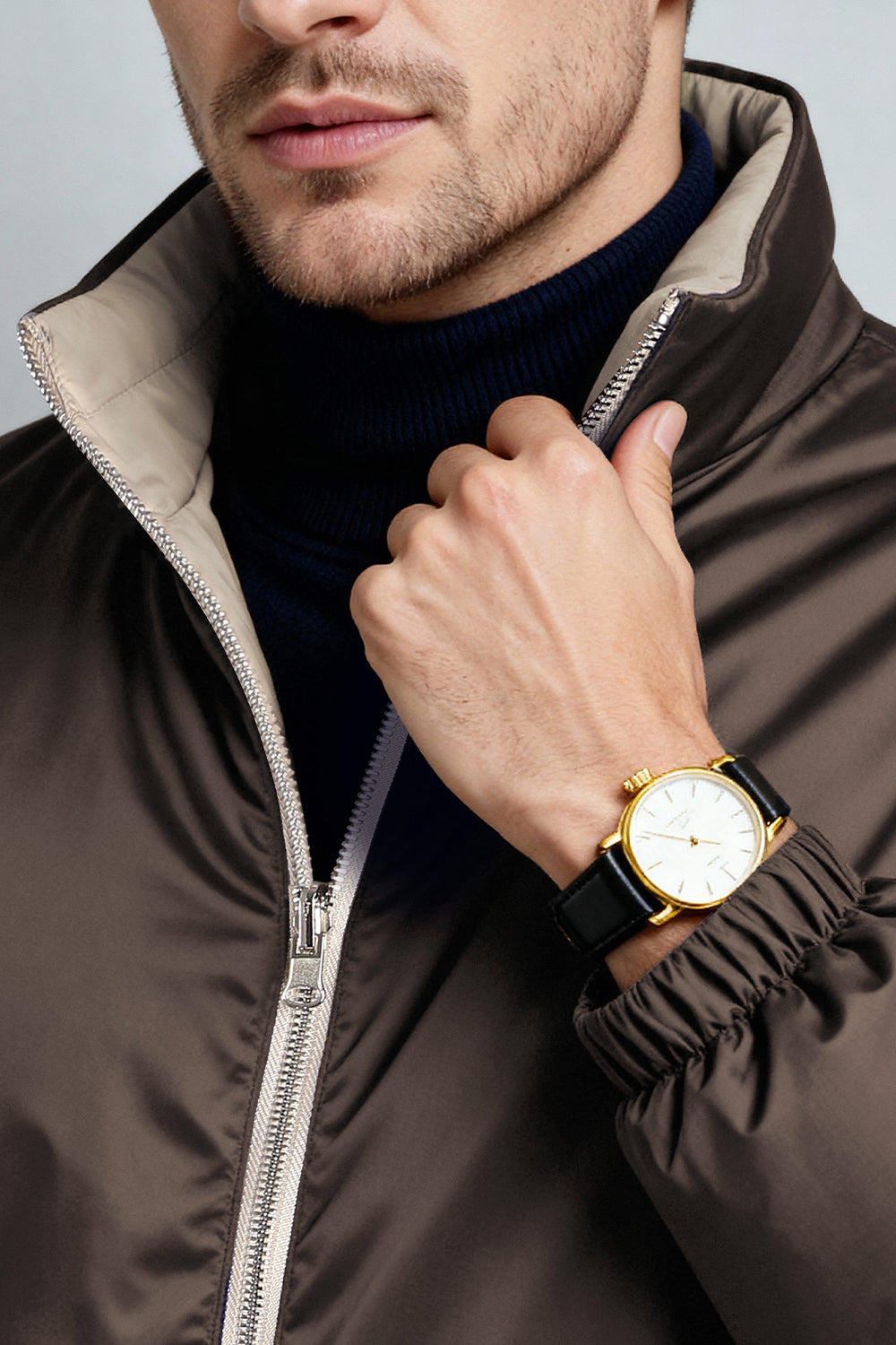 Men's Reversible Coat - Brown