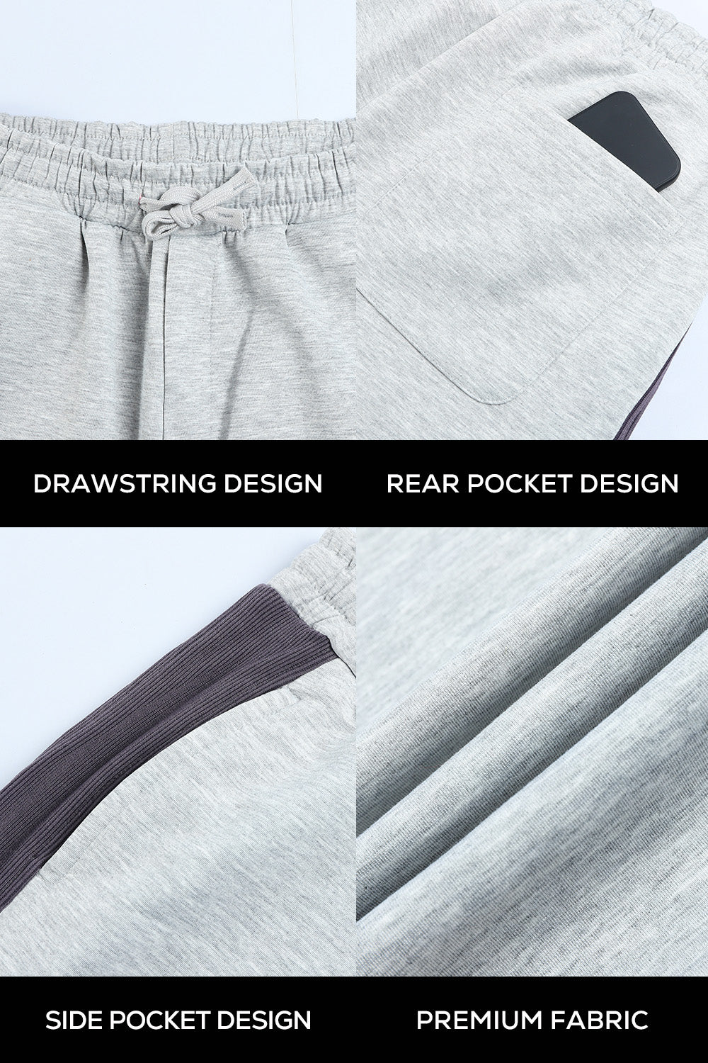 Mens Ultra-loose Casual Pant - Grey