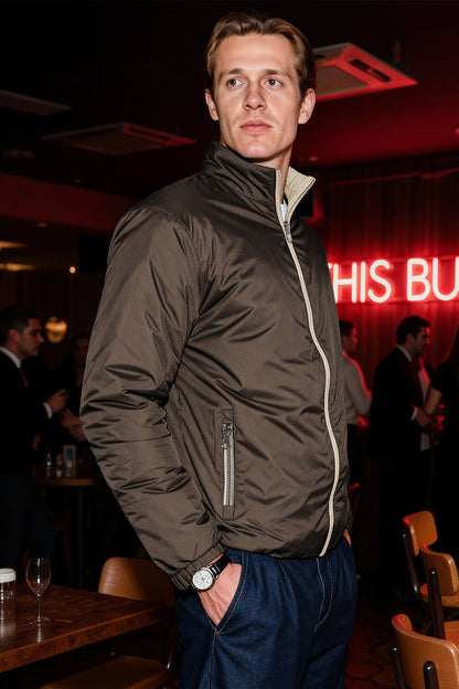 Men's Reversible Coat - Brown