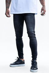 Gingtto Men's Black Skinny Fashionable Jeans: Elevate Your Streetwear