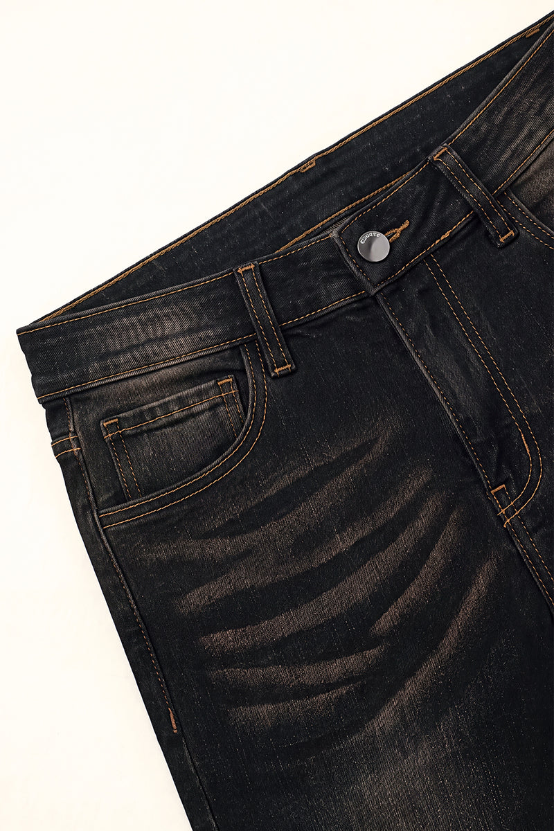 Men's Vintage Black Denim Sculpt Skinny Jean