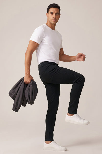 Schwarze Sculpt-Skinny-Jeans für Herren
