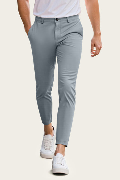 Pantalón chino para hombre - Azul crema