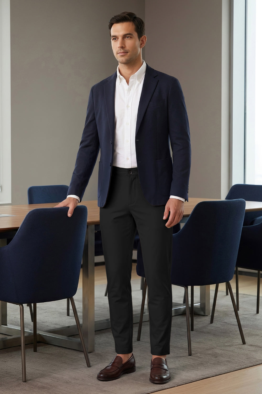 Men's Smart Modern Slim Tailored Pant