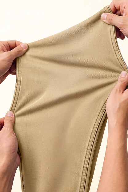 Braune Stretch-Skinny-Jeans für Herren