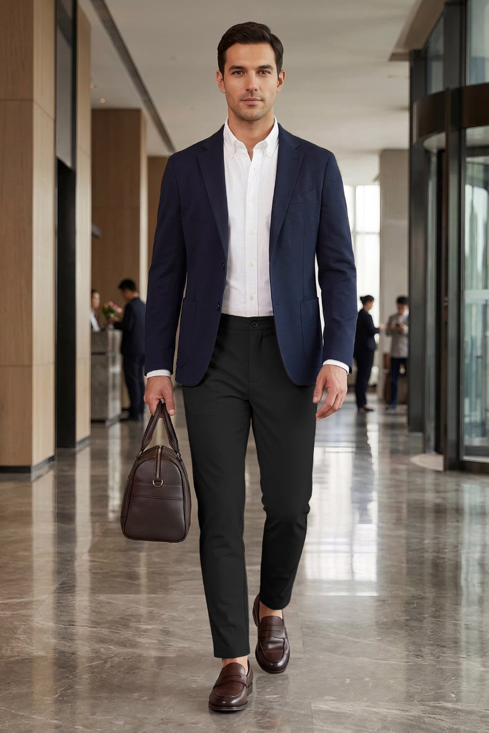 Men's Smart Modern Slim Tailored Pant