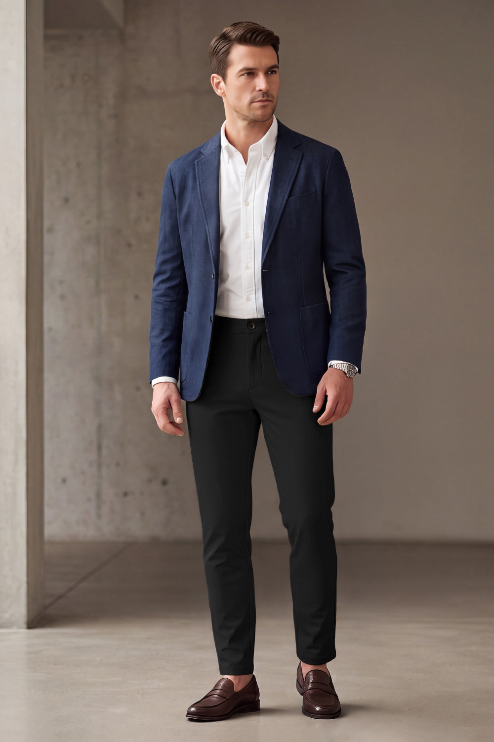 Men's Smart Modern Slim Tailored Pant