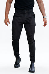 Best Chino pants - Black & Vertical Stripe