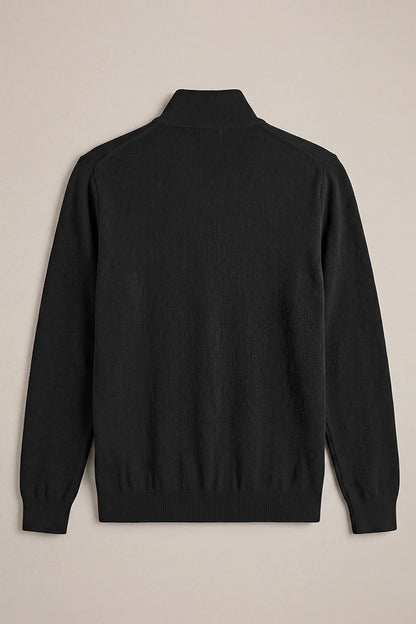 Men's Classic Quarter-Zip Knit Sweater | Lightweight Slim Fit Pullover
