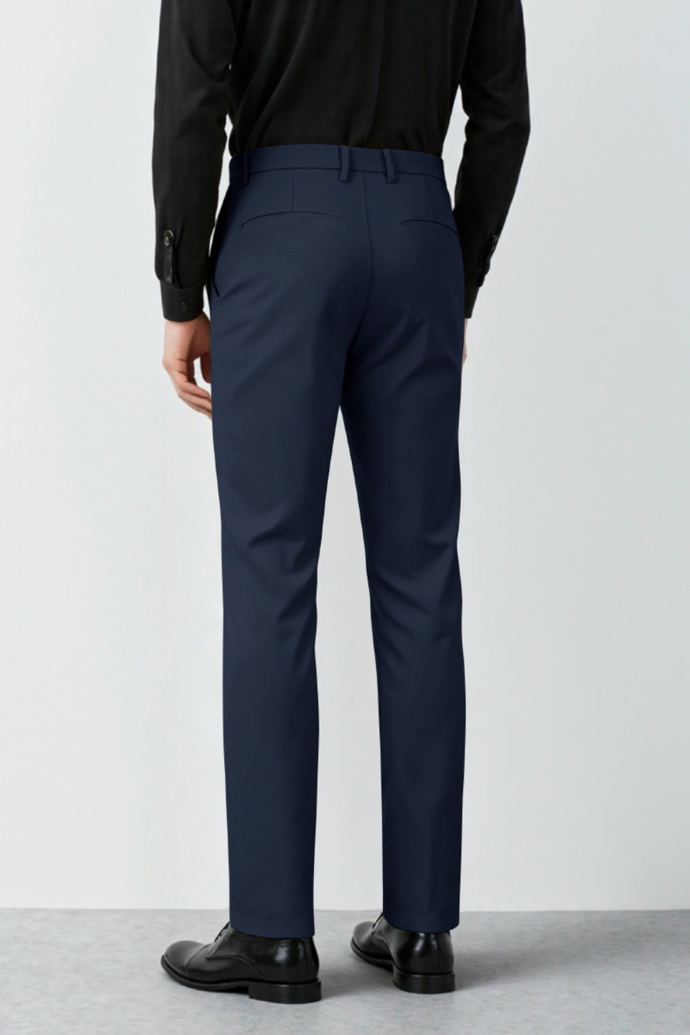 Men's Relaxed Fit Dress Pant - Dark Blue