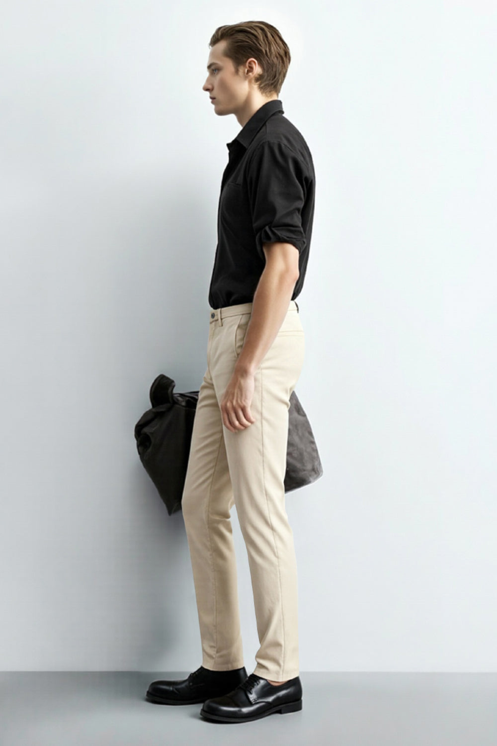 Men's Relaxed Fit Dress Pant - Beige