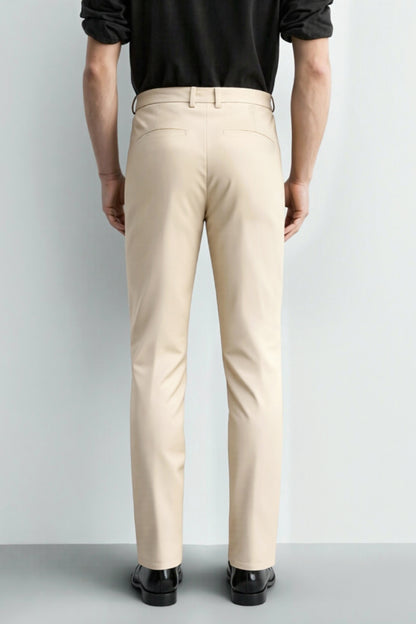 Men's Relaxed Fit Dress Pant - Beige