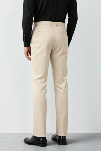 Men's Relaxed Fit Dress Pant - Beige