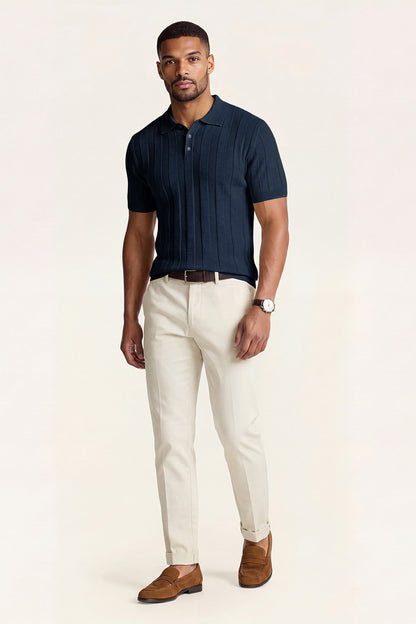 Hoogwaardig slim-fit poloshirt voor heren - grijs