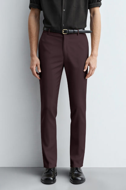 Men's Relaxed Fit Dress Pant - Brown