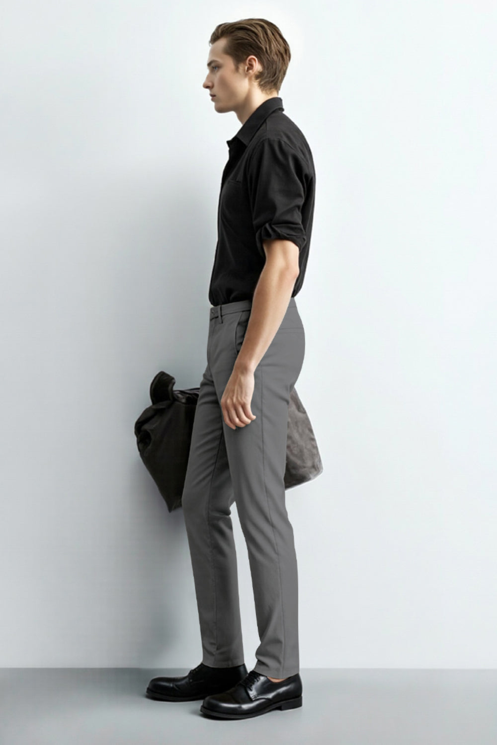 Men's Relaxed Fit Dress Pant - Grey