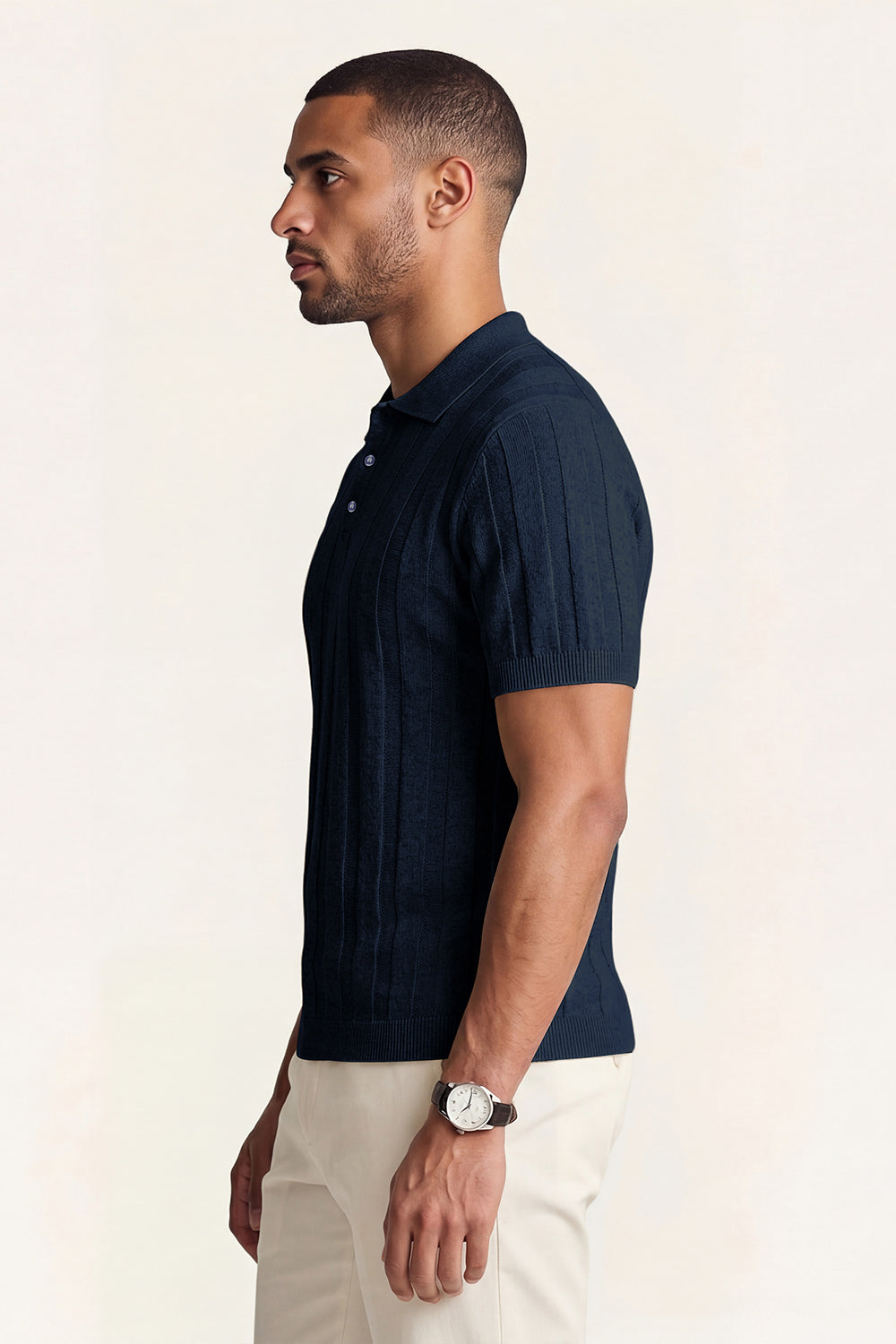Hoogwaardig slim-fit poloshirt voor heren - grijs