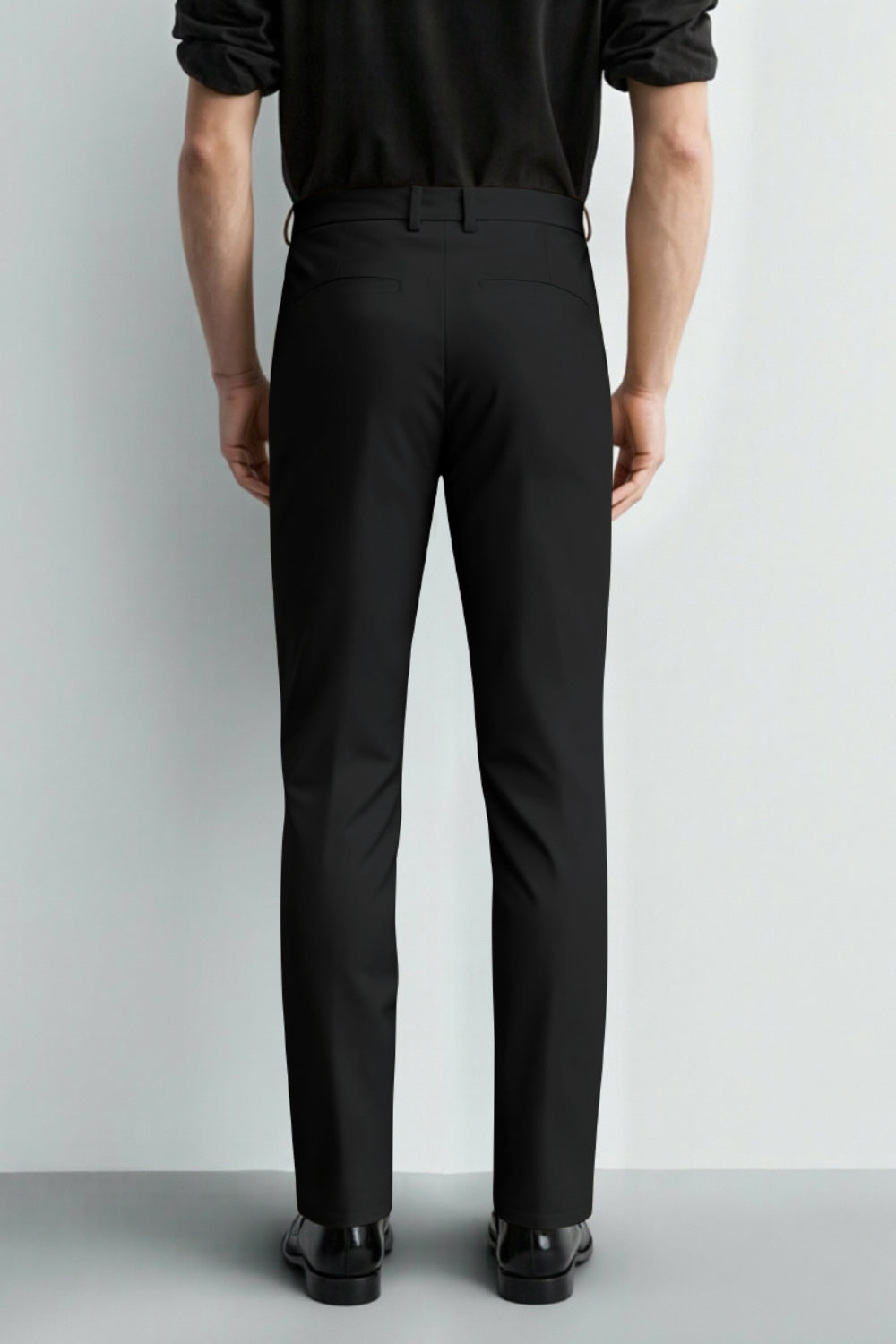 Men's Relaxed Fit Dress Pant - Black