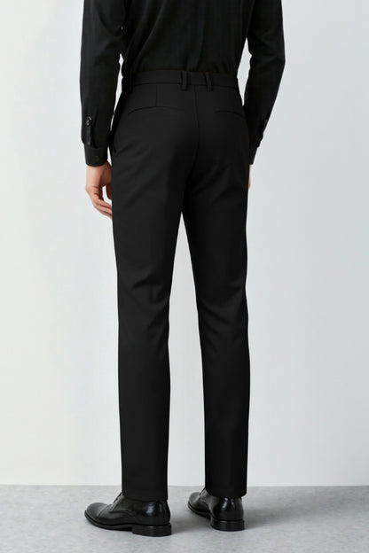 Men's Relaxed Fit Dress Pant - Black