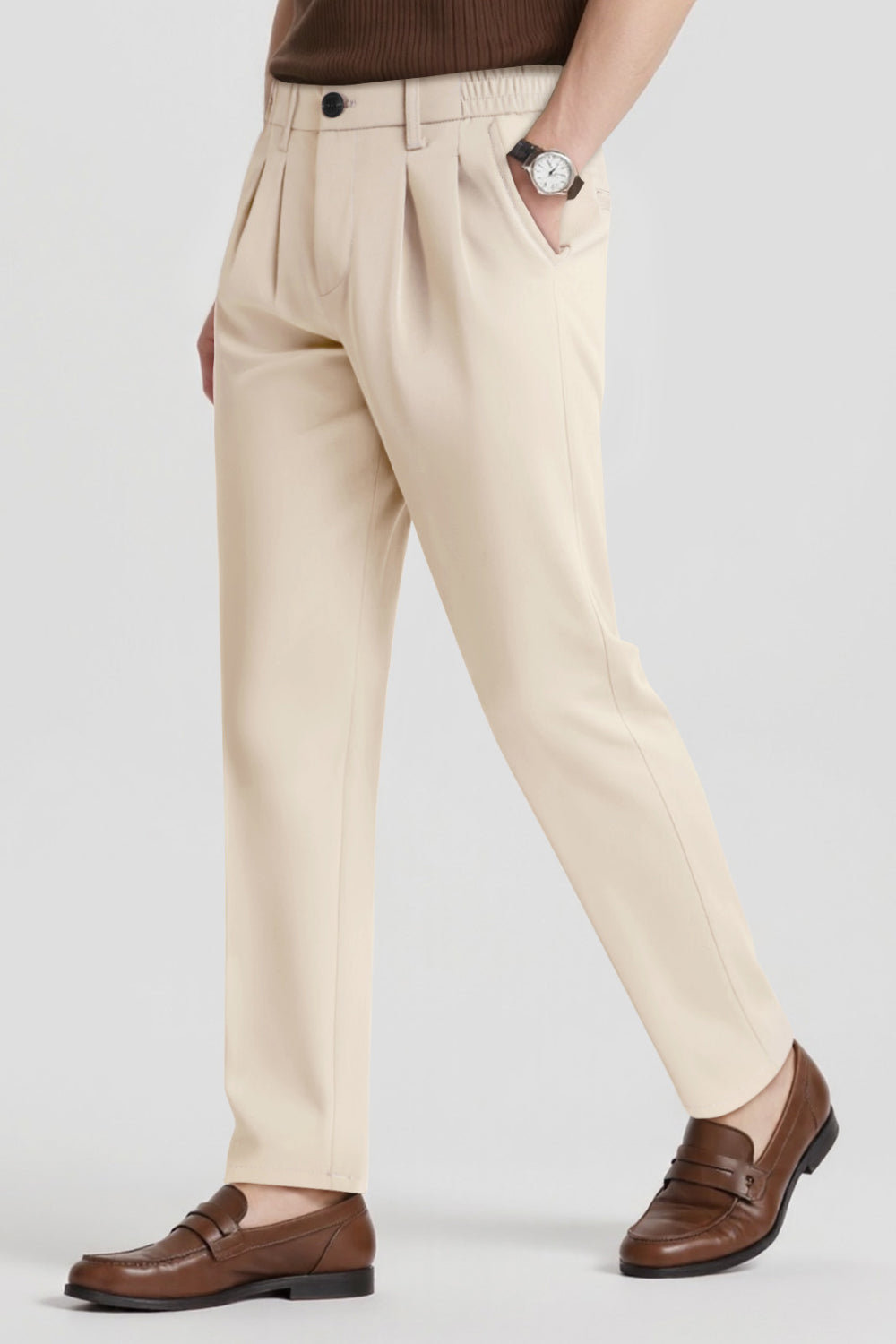 Men's Relaxed Fit Pant - Beige