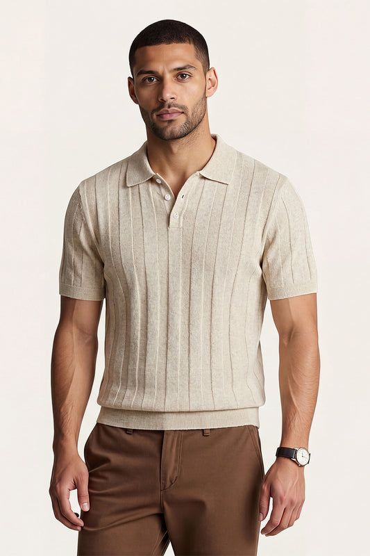 Hoogwaardig slim-fit poloshirt voor heren - grijs