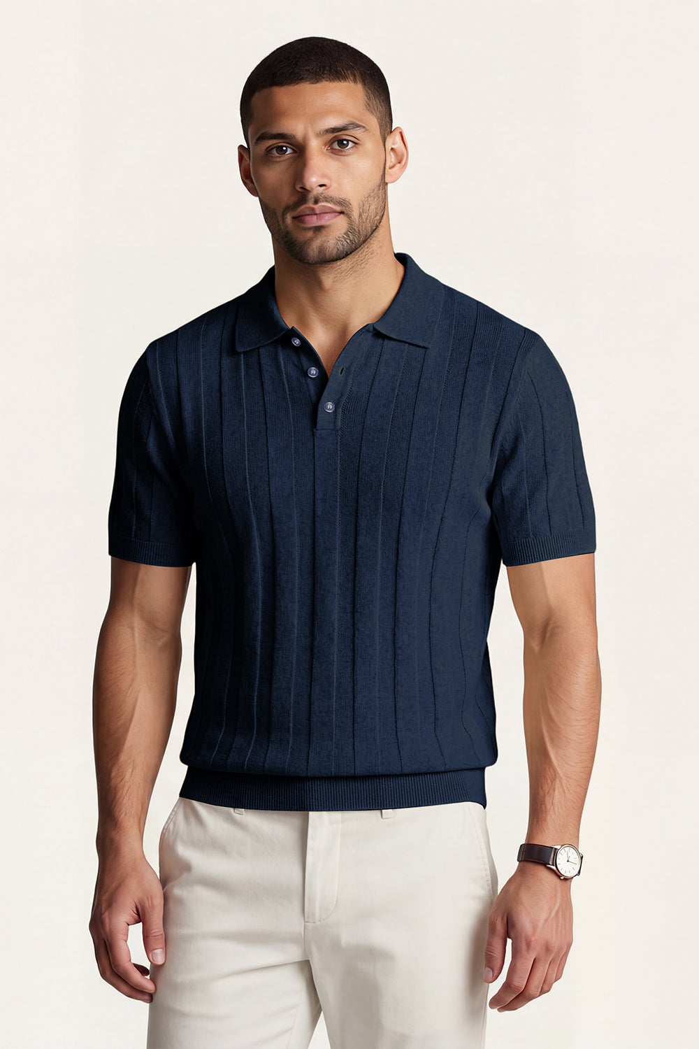 Hoogwaardig slim-fit poloshirt voor heren - grijs