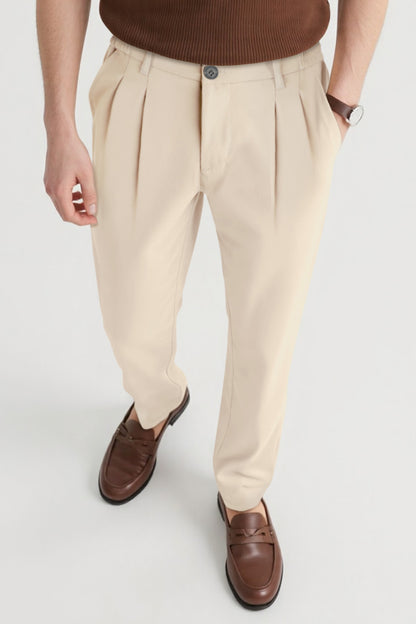Men's Relaxed Fit Pant - Beige