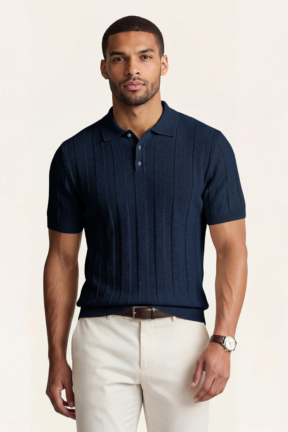 Hoogwaardig slim-fit poloshirt voor heren - grijs