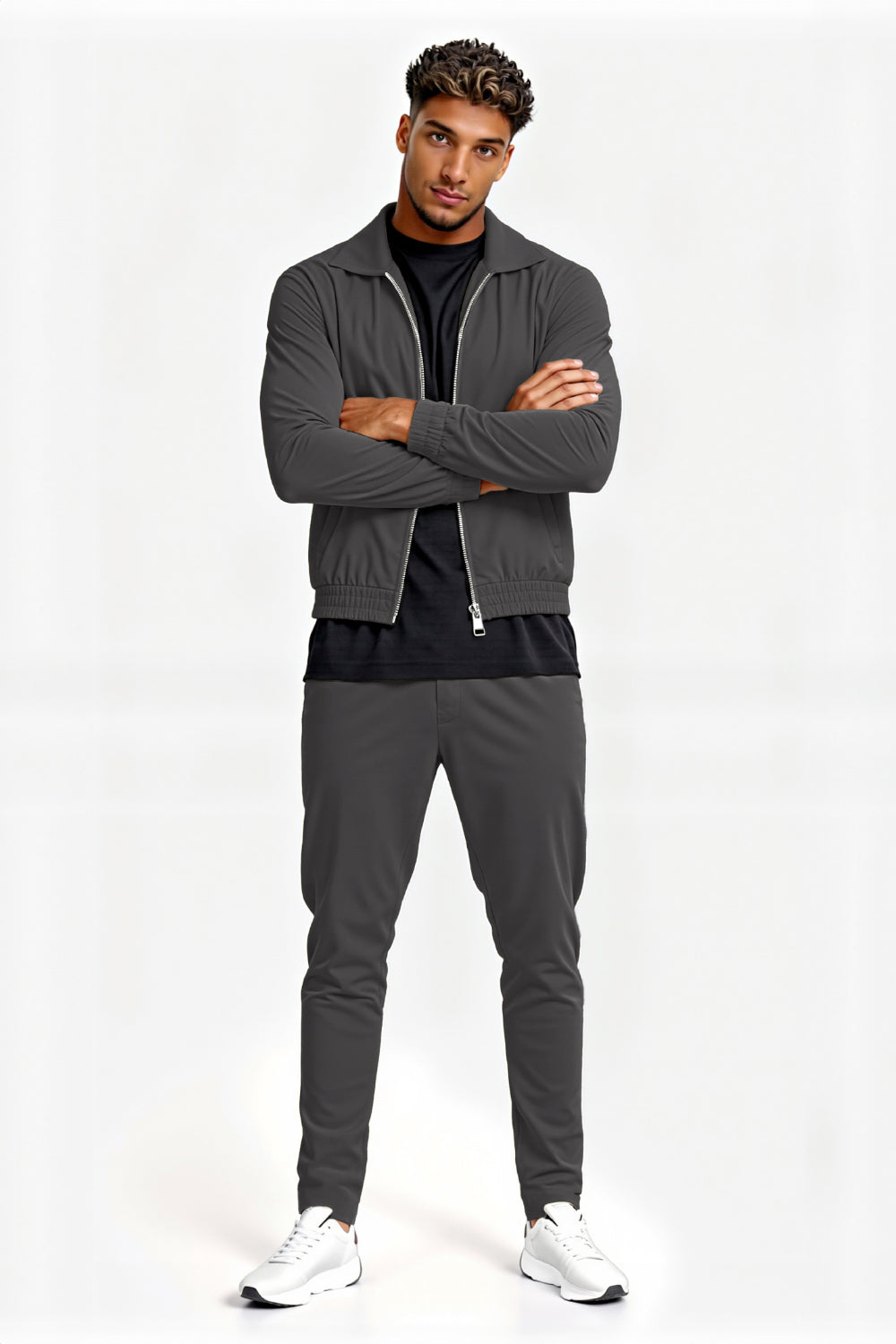 Men's Casual Set - Dark Grey