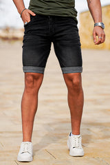 Gingtto The Perfect Pair of Denim Shorts For Every Man-Black