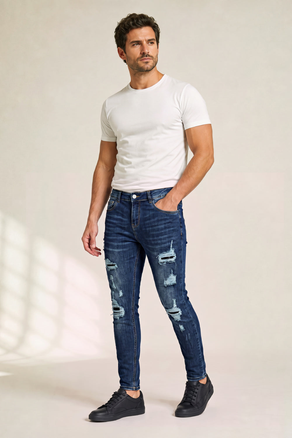 Men's Stretch Sculpt Skinny Jean - Dark Blue