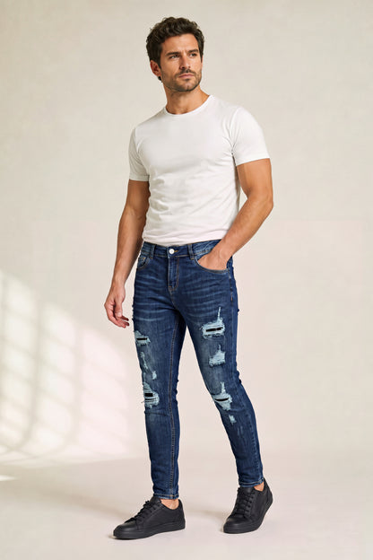 Men's Stretch Sculpt Skinny Jean - Dark Blue